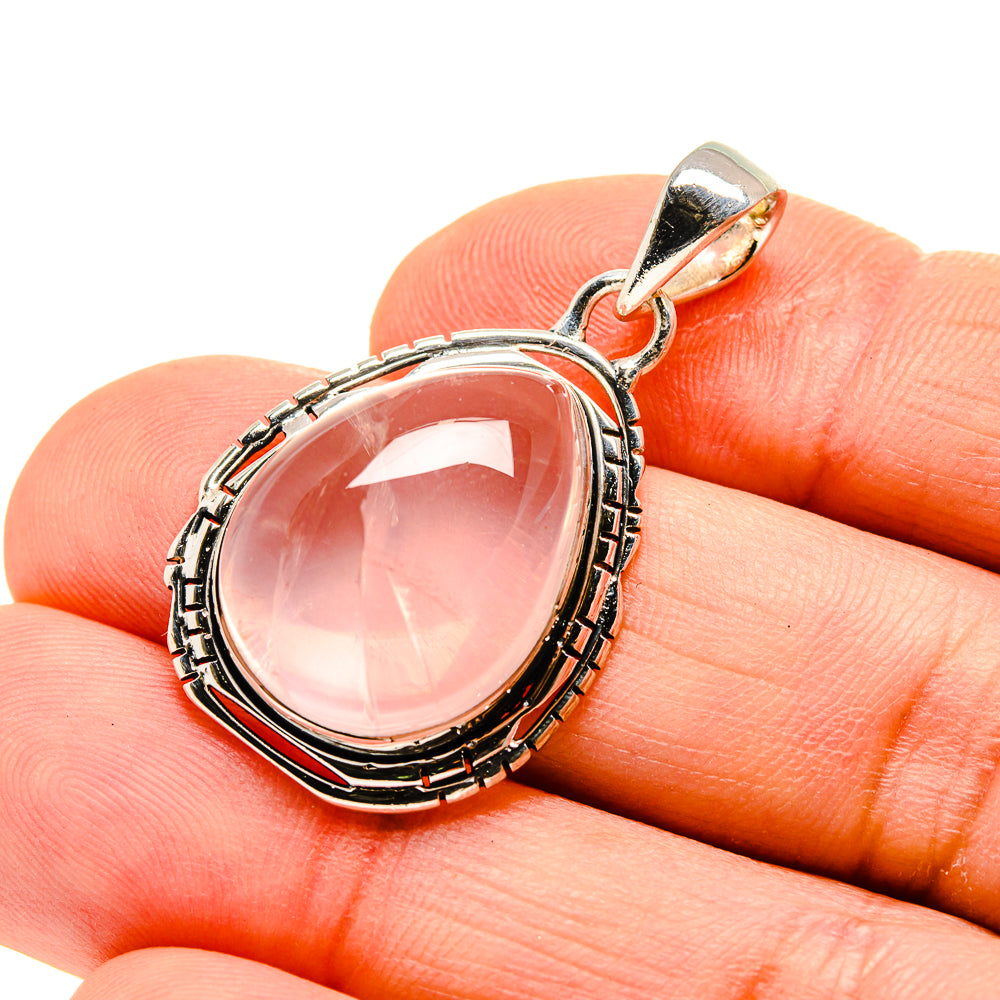 Rose Quartz Pendants handcrafted by Ana Silver Co - PD753940