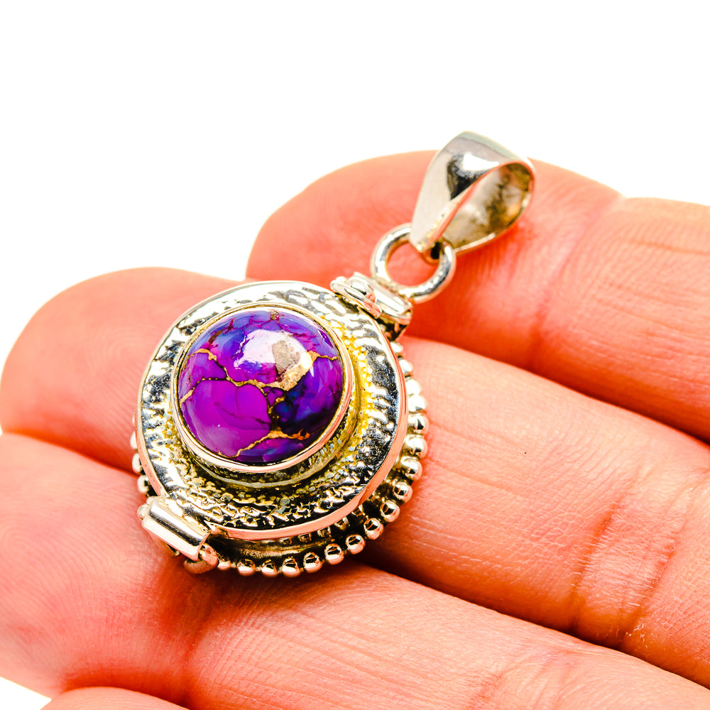 Purple Copper Composite Turquoise Pendants handcrafted by Ana Silver Co - PD753943