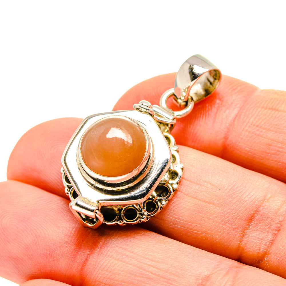 Peach Moonstone Pendants handcrafted by Ana Silver Co - PD753947