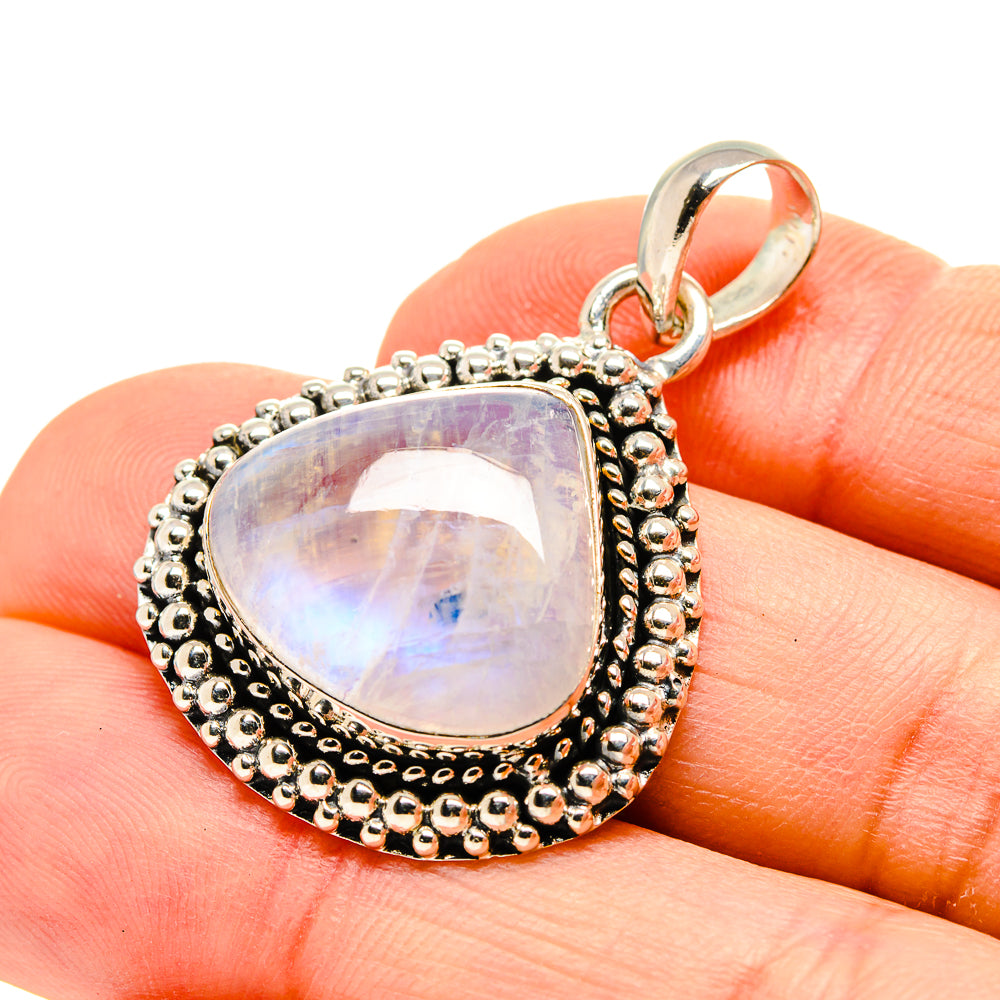Rainbow Moonstone Pendants handcrafted by Ana Silver Co - PD753954