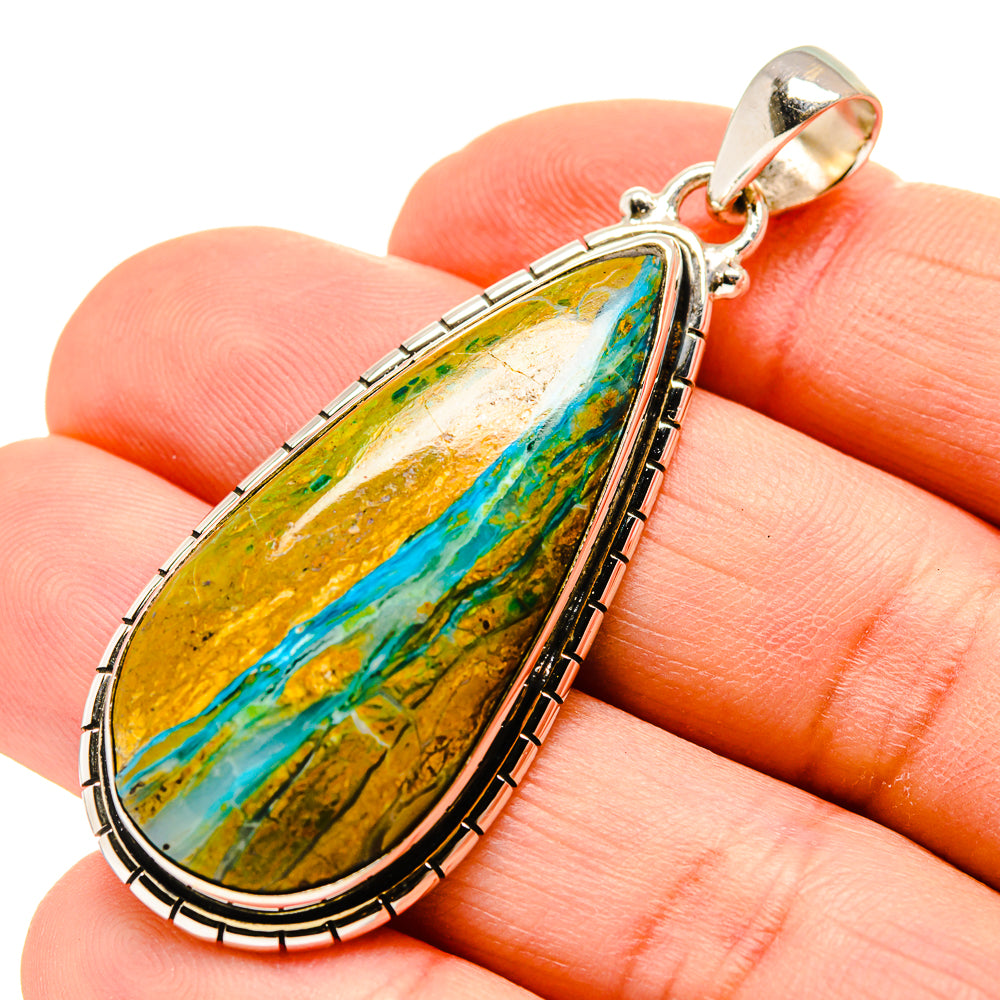 Peruvian Opal Pendants handcrafted by Ana Silver Co - PD753970