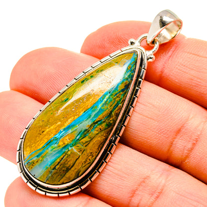 Peruvian Opal Pendants handcrafted by Ana Silver Co - PD753970