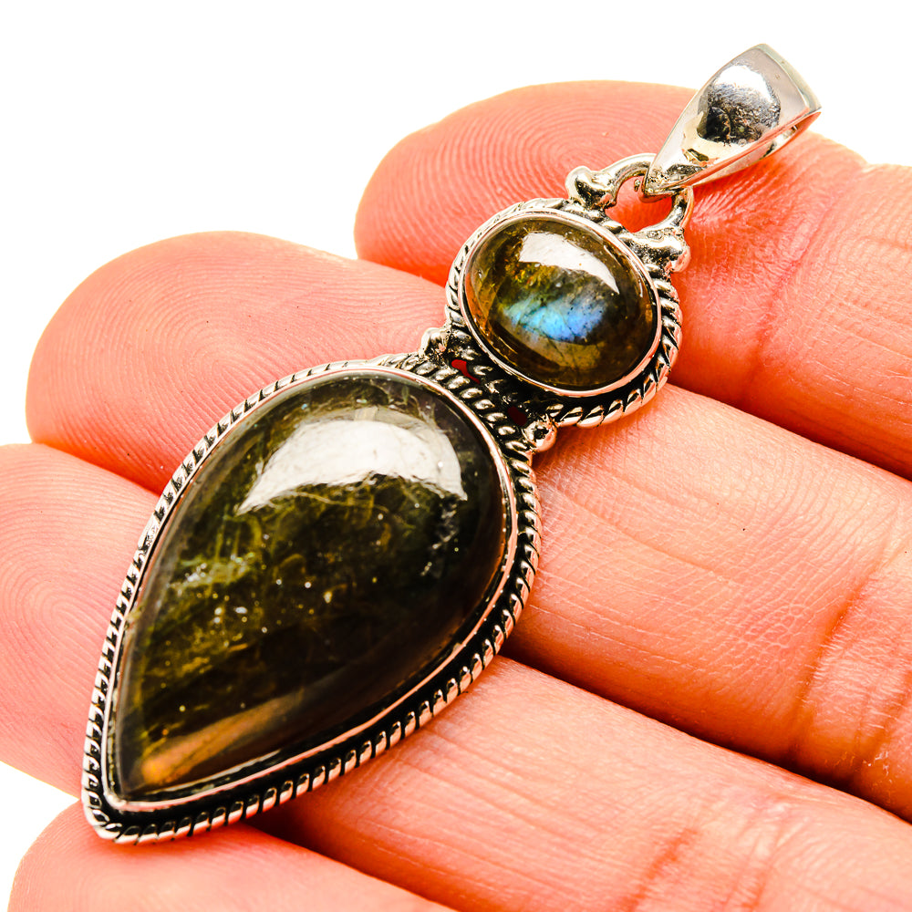 Labradorite Pendants handcrafted by Ana Silver Co - PD753973