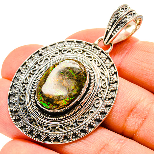 Ammolite Pendants handcrafted by Ana Silver Co - PD753989