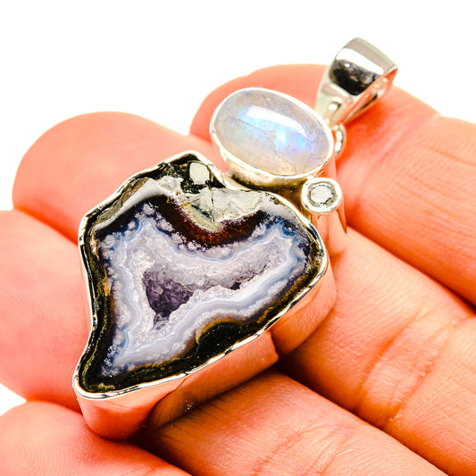Coconut Geode Druzy Pendants handcrafted by Ana Silver Co - PD753991