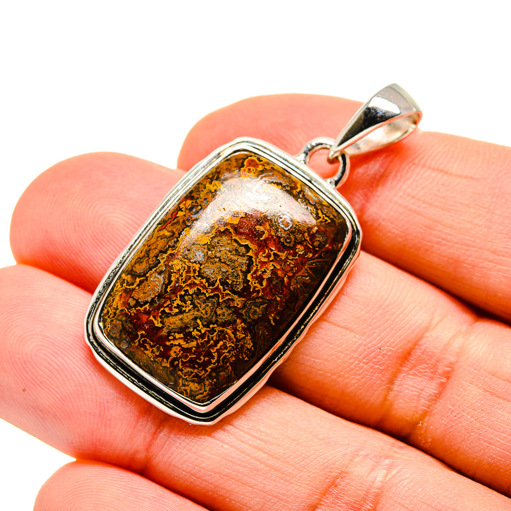 Moroccan Agate Pendants handcrafted by Ana Silver Co - PD754006