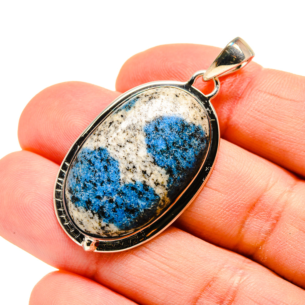 K2 Blue Azurite Pendants handcrafted by Ana Silver Co - PD754007