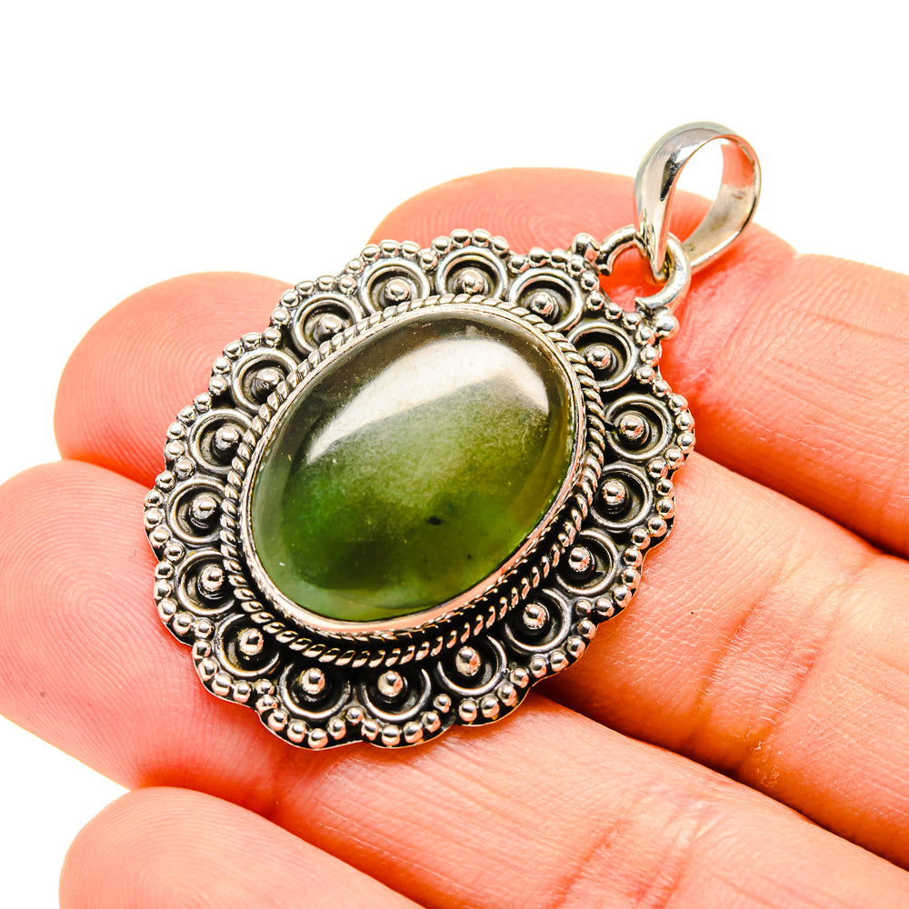 Nephrite Jade Pendants handcrafted by Ana Silver Co - PD754011