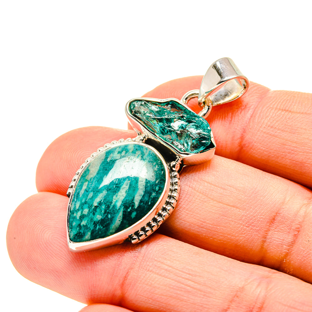 Amazonite Pendants handcrafted by Ana Silver Co - PD754033