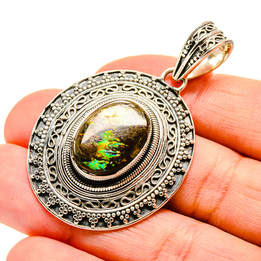 Ammolite Pendants handcrafted by Ana Silver Co - PD754041