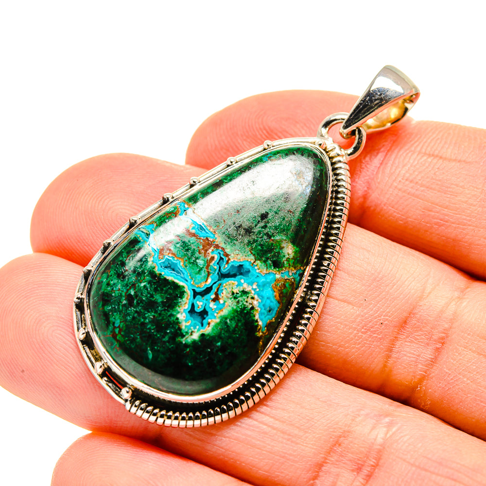 Chrysocolla Pendants handcrafted by Ana Silver Co - PD754044