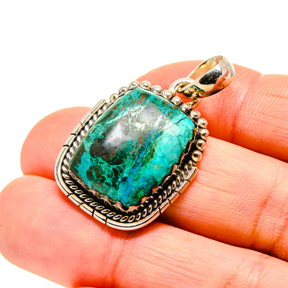 Chrysocolla Pendants handcrafted by Ana Silver Co - PD754064