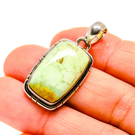 Lemon Chrysoprase Pendants handcrafted by Ana Silver Co - PD754071