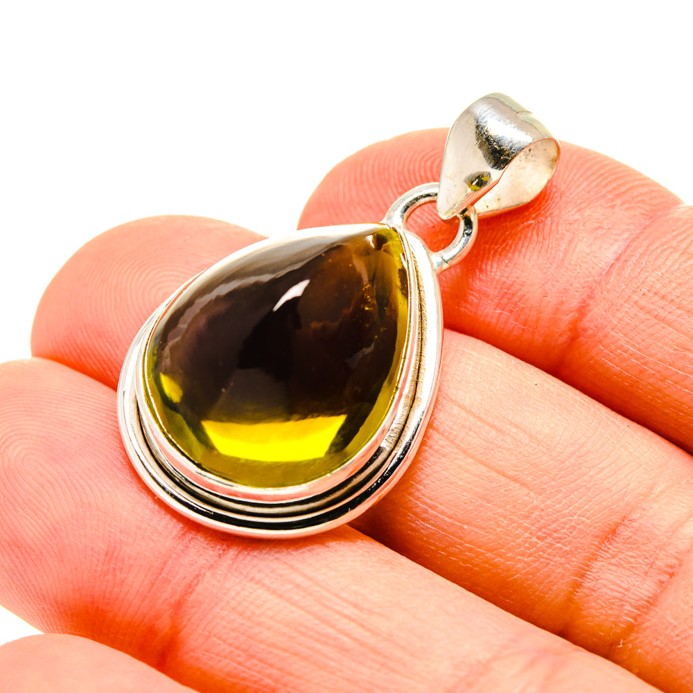 Green Olive Pendants handcrafted by Ana Silver Co - PD754082