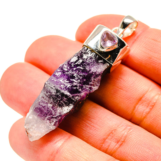 Amethyst Crystal Pendants handcrafted by Ana Silver Co - PD754104