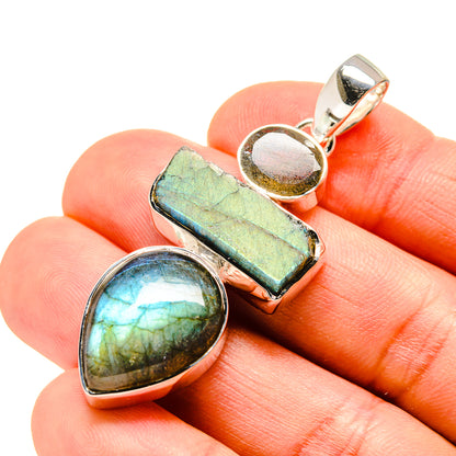 Labradorite Pendants handcrafted by Ana Silver Co - PD754109