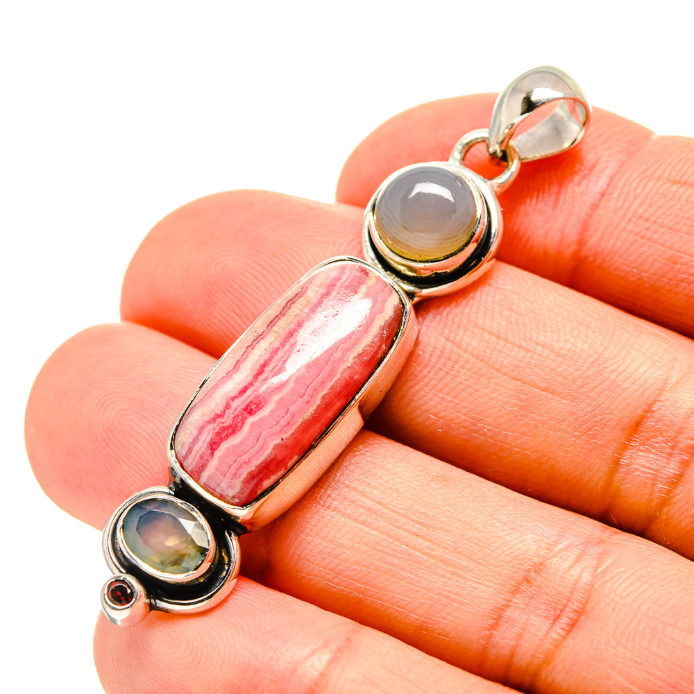 Rhodochrosite Pendants handcrafted by Ana Silver Co - PD754110