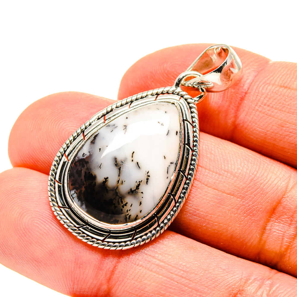 Dendritic Opal Pendants handcrafted by Ana Silver Co - PD754118
