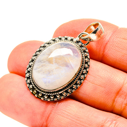 Rainbow Moonstone Pendants handcrafted by Ana Silver Co - PD754122