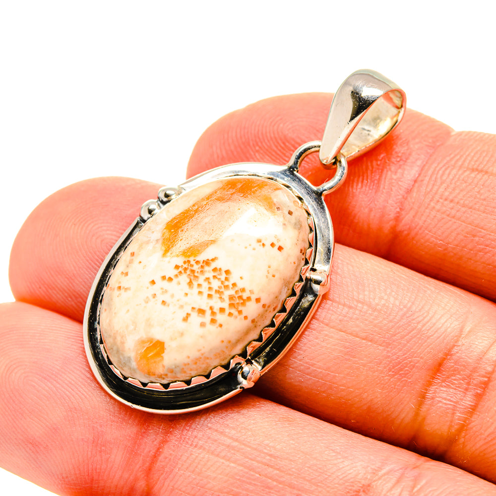 Scolecite Pendants handcrafted by Ana Silver Co - PD754127