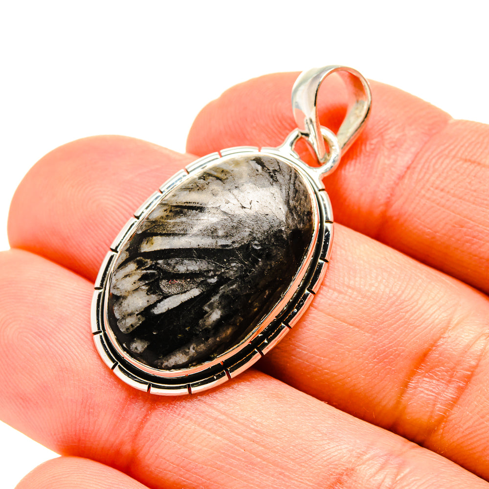 Chrysanthemum Stone Pendants handcrafted by Ana Silver Co - PD754128