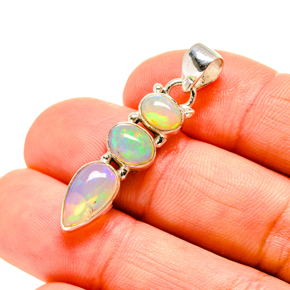 Ethiopian Opal Pendants handcrafted by Ana Silver Co - PD754131