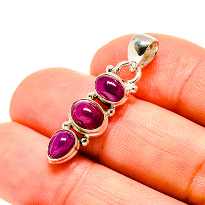 Pink Tourmaline Pendants handcrafted by Ana Silver Co - PD754132