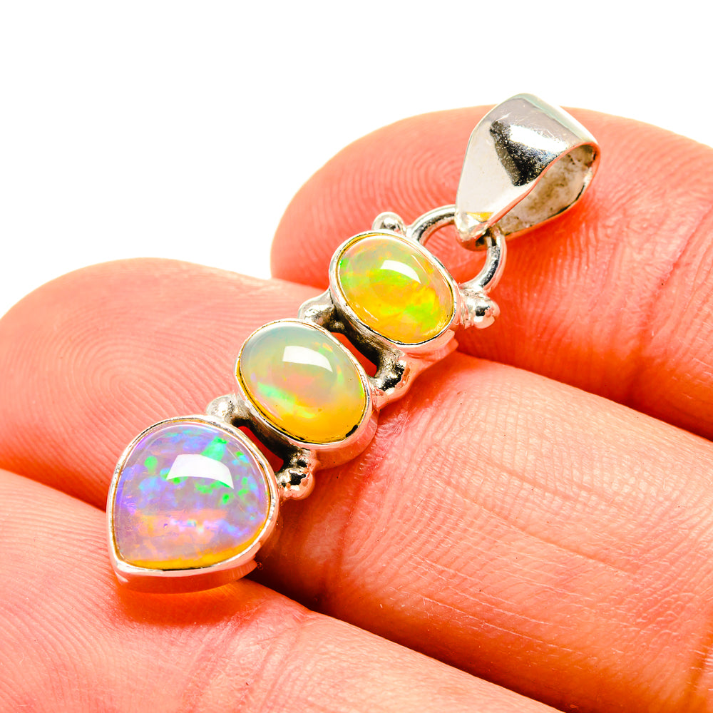 Ethiopian Opal Pendants handcrafted by Ana Silver Co - PD754134