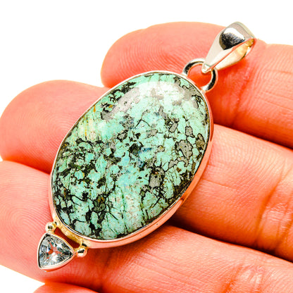 Tibetan Turquoise Pendants handcrafted by Ana Silver Co - PD754139