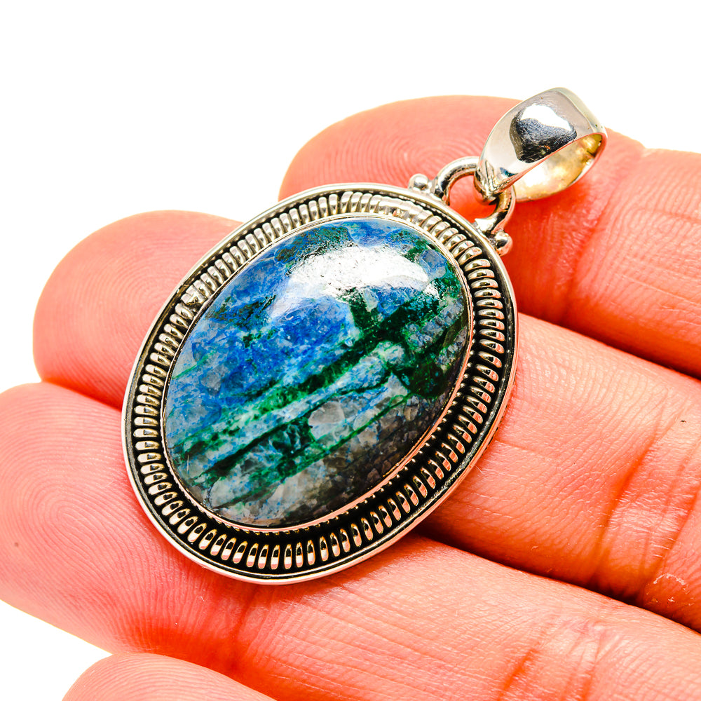 Chrysocolla Pendants handcrafted by Ana Silver Co - PD754154