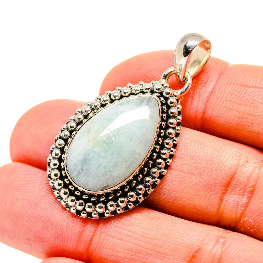 Aquamarine Pendants handcrafted by Ana Silver Co - PD754157