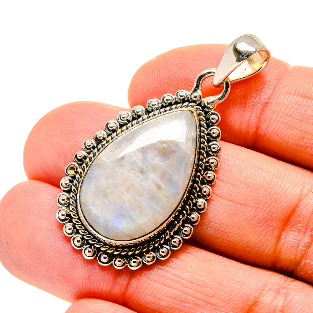 Rainbow Moonstone Pendants handcrafted by Ana Silver Co - PD754161
