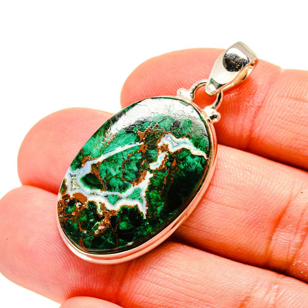 Chrysocolla Pendants handcrafted by Ana Silver Co - PD754169