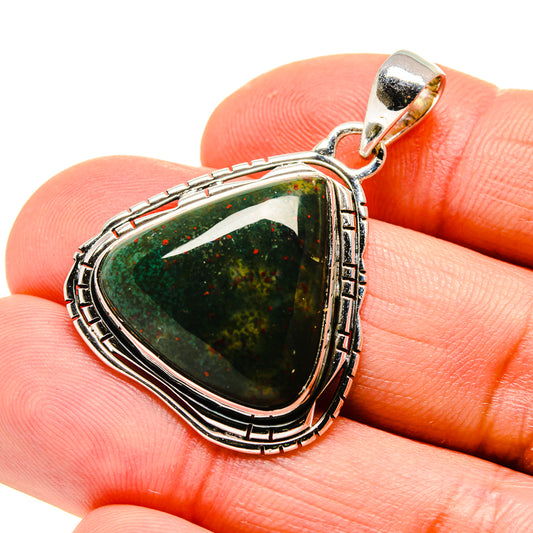 Bloodstone Pendants handcrafted by Ana Silver Co - PD754178