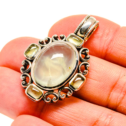 Prehnite Pendants handcrafted by Ana Silver Co - PD754199