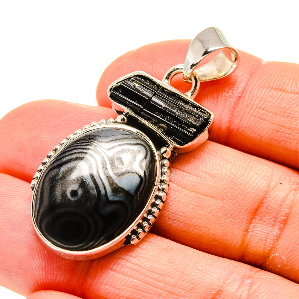 Psilomelane Pendants handcrafted by Ana Silver Co - PD754205