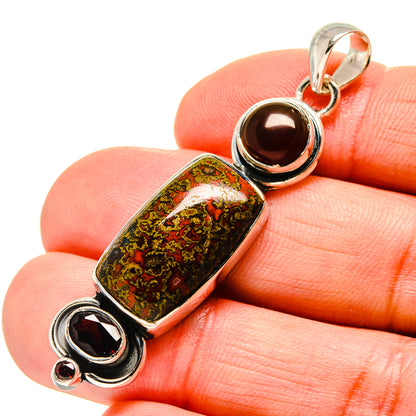 Moroccan Agate Pendants handcrafted by Ana Silver Co - PD754219