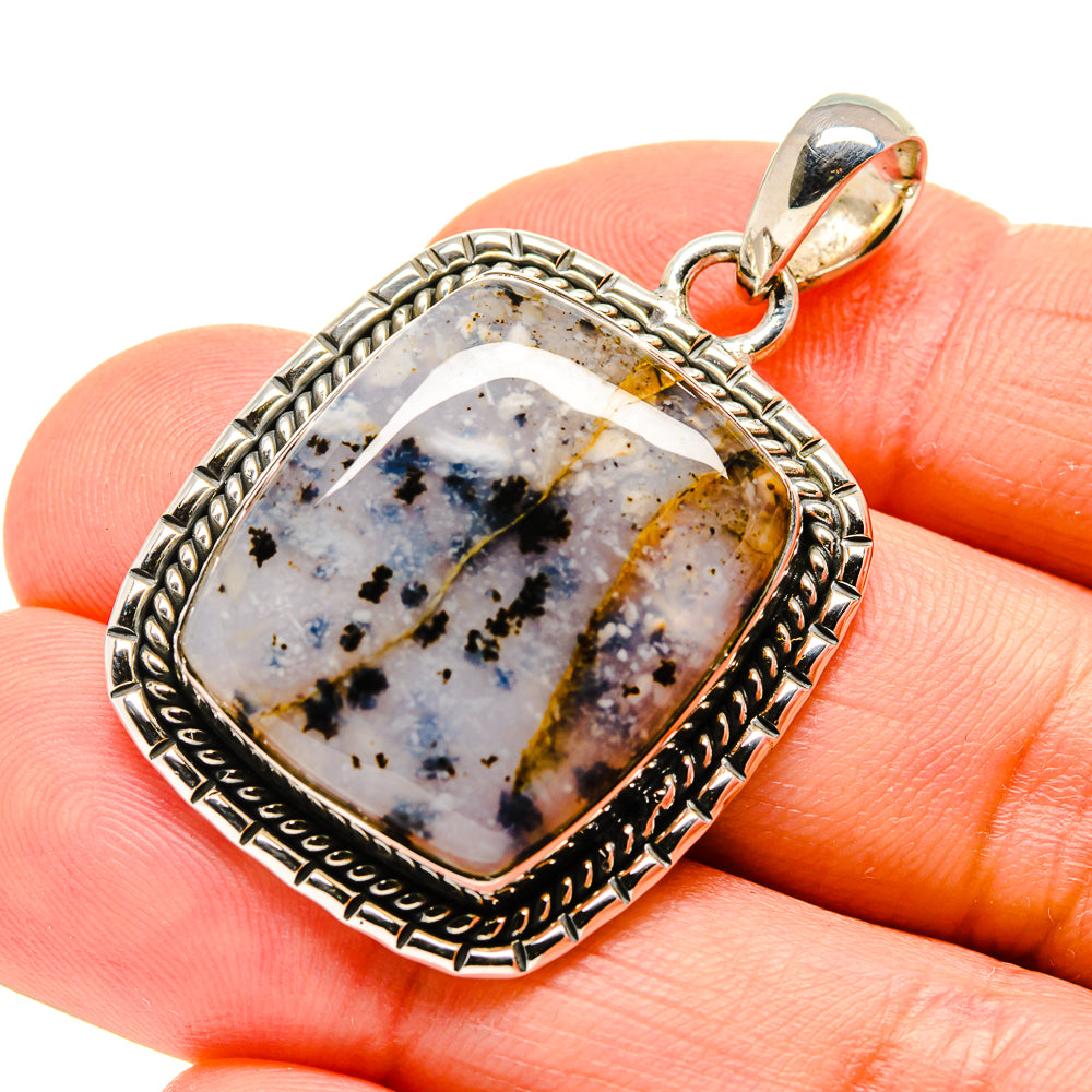 Dendritic Opal Pendants handcrafted by Ana Silver Co - PD754281