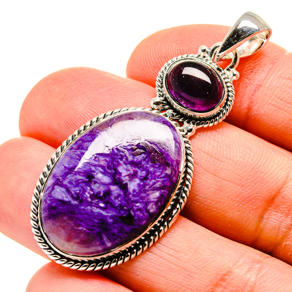 Charoite Pendants handcrafted by Ana Silver Co - PD754292
