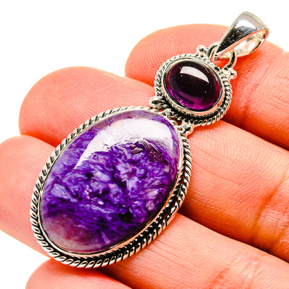 Charoite Pendants handcrafted by Ana Silver Co - PD754292