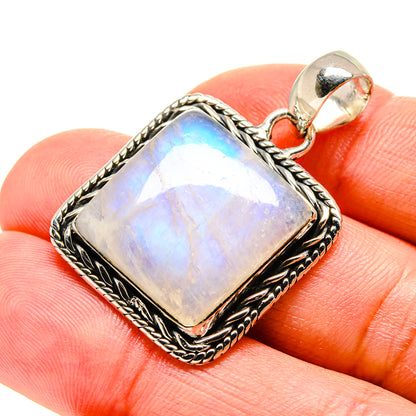 Rainbow Moonstone Pendants handcrafted by Ana Silver Co - PD754308