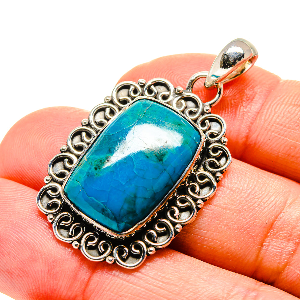 Chrysocolla Pendants handcrafted by Ana Silver Co - PD754330