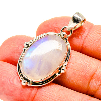 Rainbow Moonstone Pendants handcrafted by Ana Silver Co - PD754331