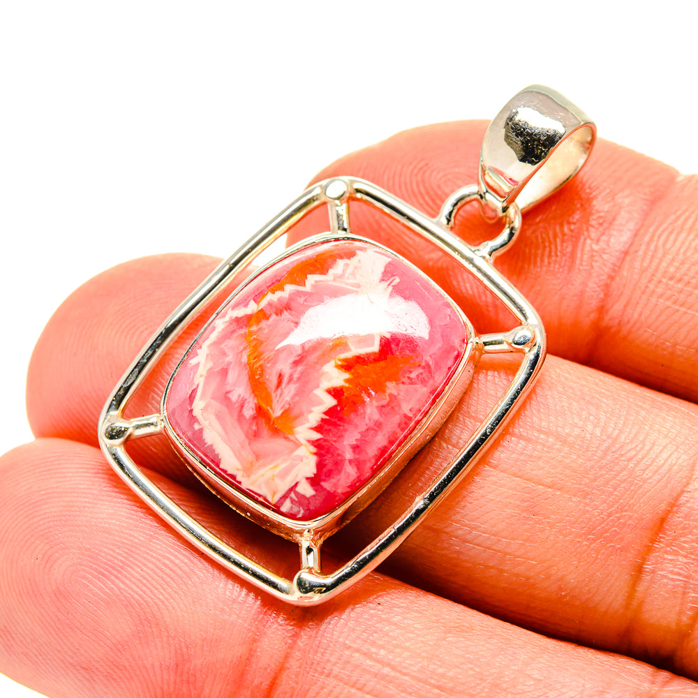 Rhodochrosite Pendants handcrafted by Ana Silver Co - PD754353
