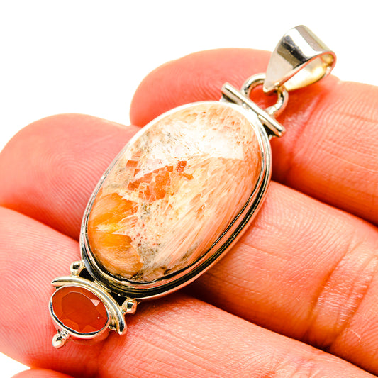Scolecite Pendants handcrafted by Ana Silver Co - PD754378