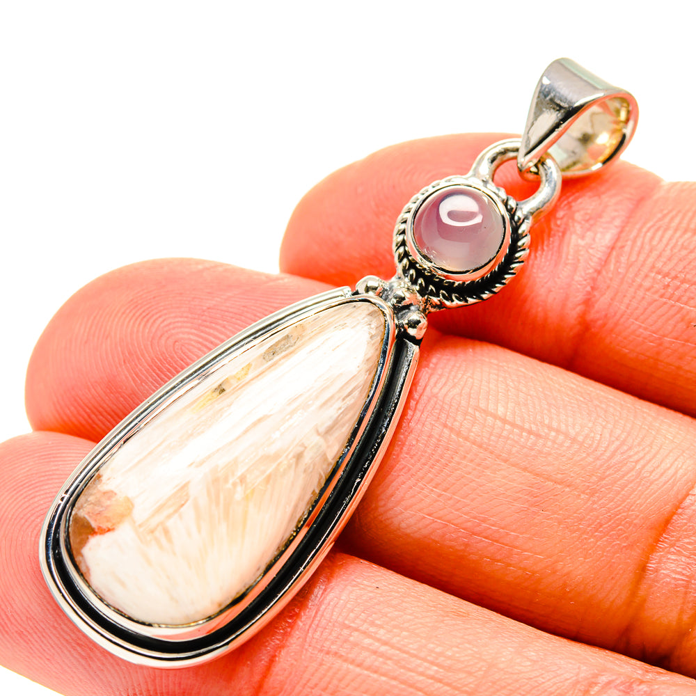Scolecite Pendants handcrafted by Ana Silver Co - PD754386