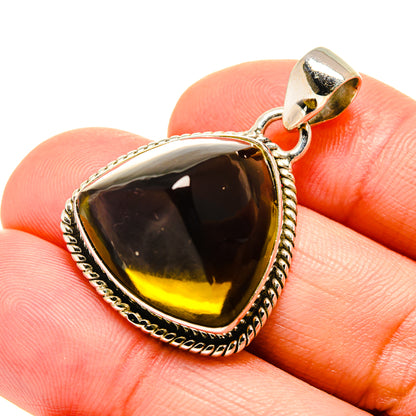 Olive Quartz Pendants handcrafted by Ana Silver Co - PD754391