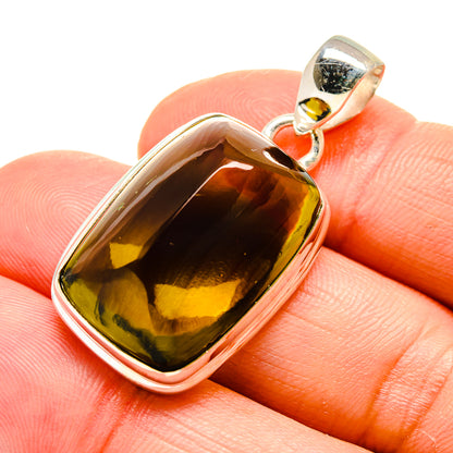 Olive Quartz Pendants handcrafted by Ana Silver Co - PD754393