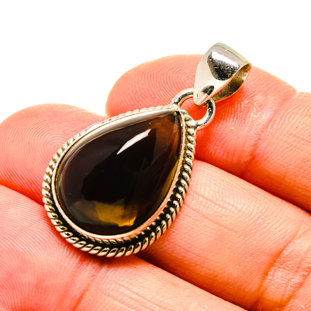 Green Tourmaline Pendants handcrafted by Ana Silver Co - PD754414