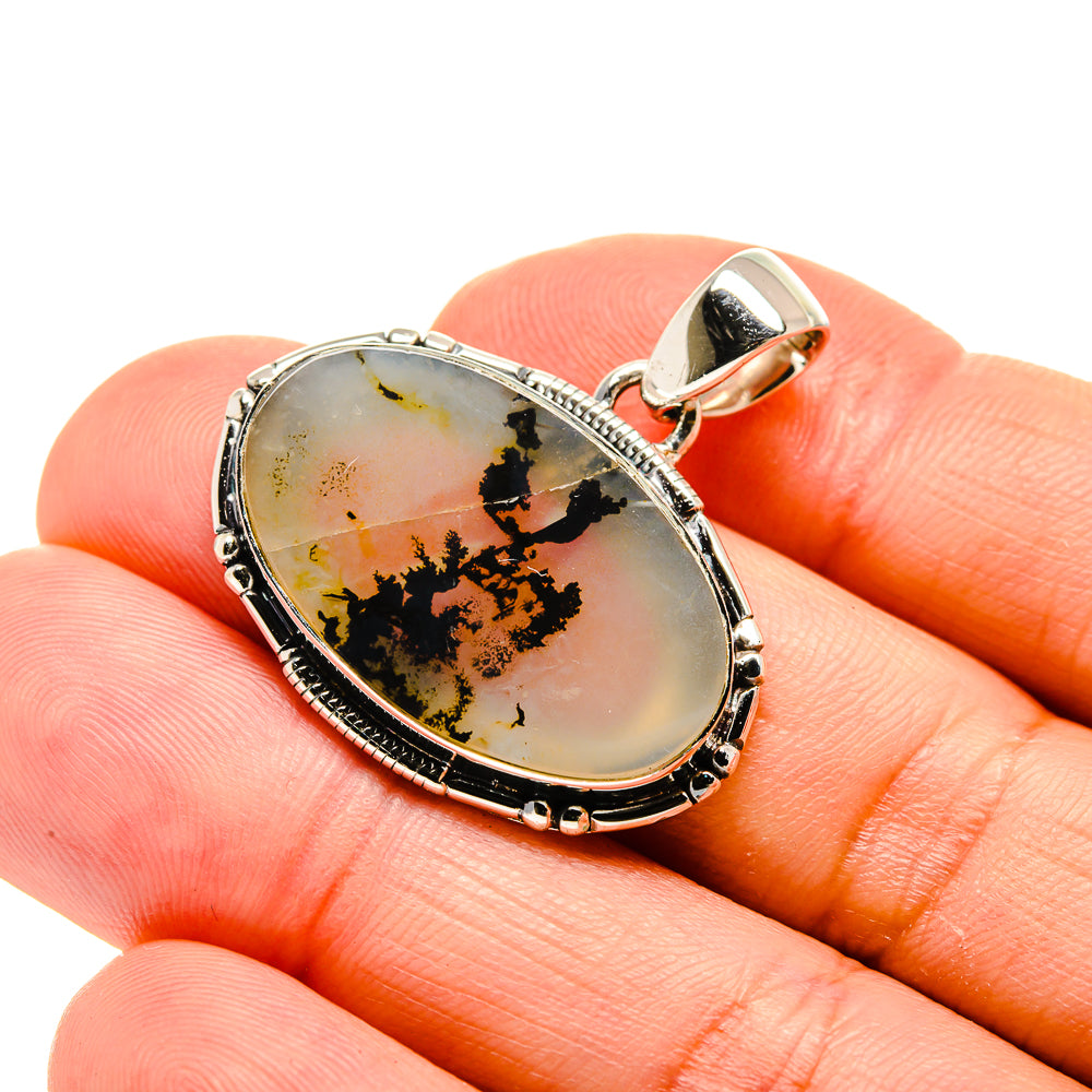 Scenic Dendritic Agate Pendants handcrafted by Ana Silver Co - PD754441
